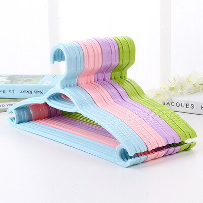 

Accor multi-functional thickening seamless hanger non-slip clothing hanging solid plastic clothes hanging clothes mixed color 20 Pack