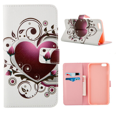 

MOONCASE ЧЕХОЛ ДЛЯ iPhone 6 Plus (5.5") Flip Leather Wallet Card Slot Foldable Stand Feature [Pattern series] /a07