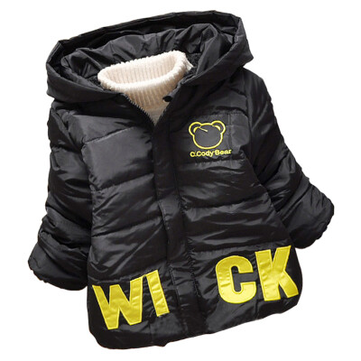 

Baby Toddler Boy Girl Winter Warm Jackets Bear Hoodie Fleece Coat Outerwear Down