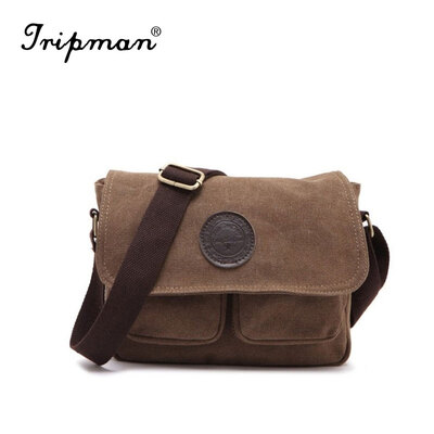 

Tripman Canvas Male Shoulder Bag Unisex Casual Canvas Bag One Single Shoulder Messenger Bag outdoor Travel Bag Small Sports