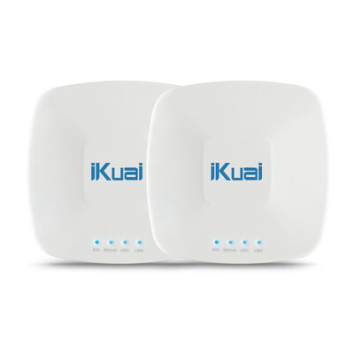 

Love fast iKuai C2G01 Mini 24G high power 300M wireless bridge AP two installed elevator security monitoring free set-up plug&play POE power supply
