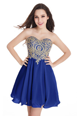 

2018 Short Cheap Mini Sweetheart Appliques Homecoming Dresses