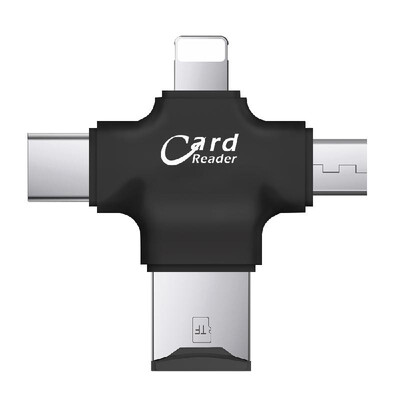

TF Card Reader 4-in-1 TF Memory Card Reader Adapter for IPhoneAndroidPC