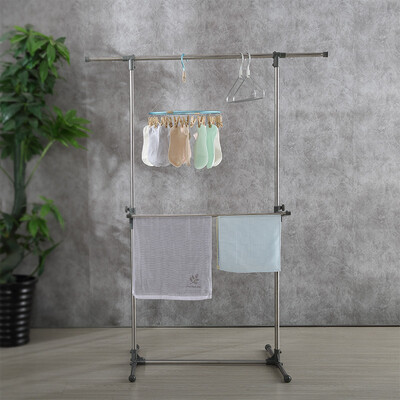 

Yipin home YIPIN single pole floor drying rack stainless steel simple horizontal bar hanger balcony bedroom indoor&outdoor drying rack SA-250 multi-function single pole drying rack