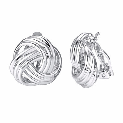 

Yoursfs Love Knot Clip On Earrings for Women 18K Rose Gold Plated Women Fashion