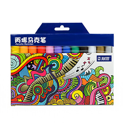 

STA STA 1000 Marker Acrylic Paint Pen DIY Painting Pen Graffiti pen Color pen Waterproof Permanent Marker Painted pen Decoration