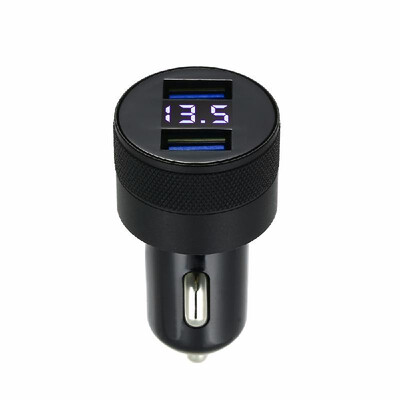 

Dual USB Car Charger Digital Display LED 5V31A Fast Charging for iPhone X 8 Samsung S8 Plus