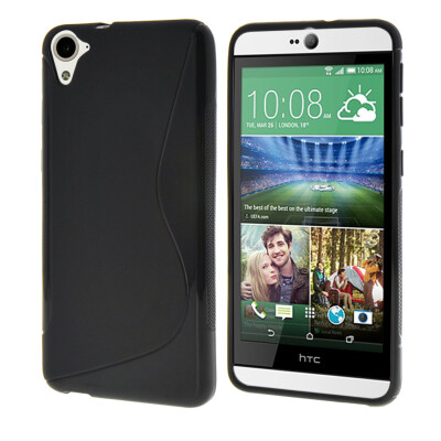 

MOONCASE  - Line Soft Silicone Gel TPU Protective Case Flexible Shell Protective Case Cover for HTC Desire 826 Black