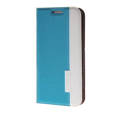 

MOONCASE Mixed colors Leather Side Flip Wallet Card Holder Stand Pouch ЧЕХОЛ ДЛЯ Samsung Galaxy S6 Edge Blue