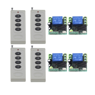 

MITI DC12V Remote Control Switch1CH 10A Relay Receiver Door Access Light Lamp LED Remote ON OFF Wireless Switch