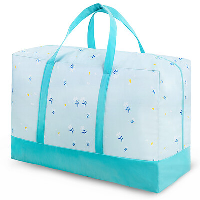 

Jingtang Oxford cloth quilt storage bag Clothes&clothes storage bag sorting bag duffel bag travel storage bag storage bag sky blue small flower large