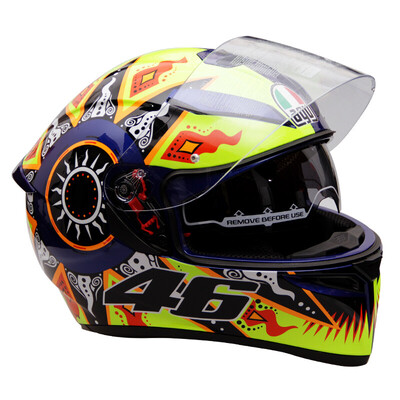 

AGV helmet K3 SV TOP double lens four seasons wide angle ventilation full helmet Italy locomotive racing riding anti-fog running helmetROSSI 2002