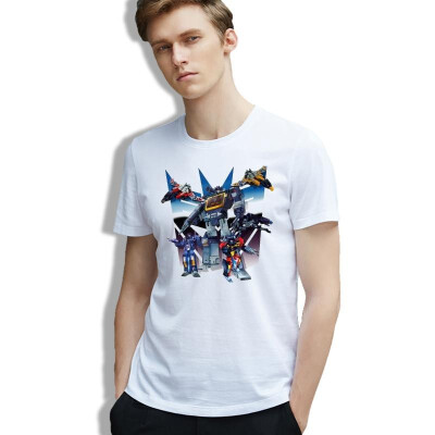 

Graphics Men Cool T Shirt 80s Transformers Optimus Prime Animation Cartoon Print Solid Color Casual Cotton T-shirt