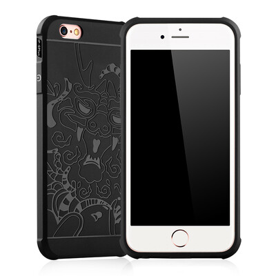 

Goowiiz Phone Case For Iphone 66s6 Plus6s Plus Carved Dragon Thin Matte soft Silicone Prevent falling