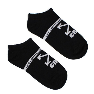 

1 Pair Unisex Couple Fashion Sports Hip Hop Cotton Letters Arrow Printed Ankle Socks