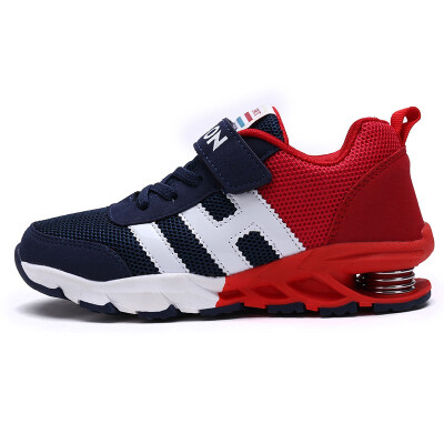 

New Design Children Sports Shoes Boys Girls Spring Damping Outsole Slip Patchwork Breathable Kids Sneakers Child Running Shoes