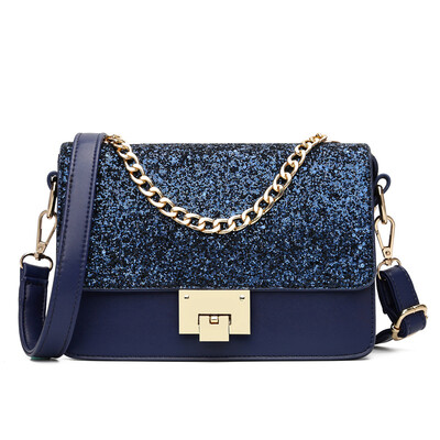 

3 Colors Womens Shiny Shoulder Bags Chain Tote MiNi Crossbody Handbags