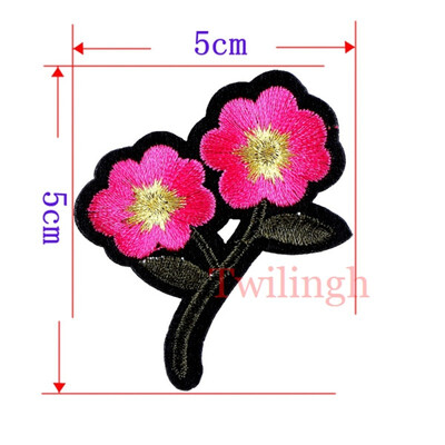 

1 Pcs Top Patches Red Rose Flowers Patch 3D Sticker Embroidery Motif Sequined Applique Badge Children Women DIY Clothing Patch
