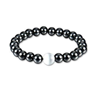 

Магнитный браслет для похудения Потеря веса Гематит Bangles Целебные шарики Растяжка Похудеть Мужчины Женщины