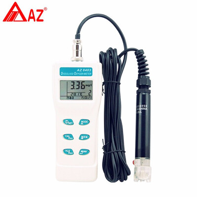 

AZ8403 Oxygen Analyzer Meter Aquarium Oxygen Density Sensor Probe Dissolved Oxygen Meter Seawater Fresh Water Quality Oxygenator