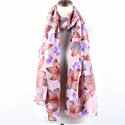 

Guttavalli Nice Women Soft Flowers Long Shawl Summer Chevron Печать Шарф Вискозные полоски Геометрические тощие обертки