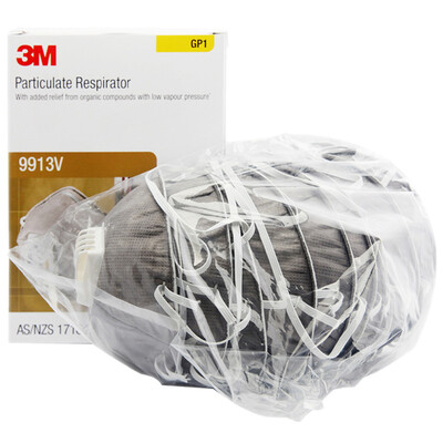 

3M 9913V activated carbon mask anti-odor formaldehyde anti-fog haze dust paint paint spray with a breathing valve headband 10 box