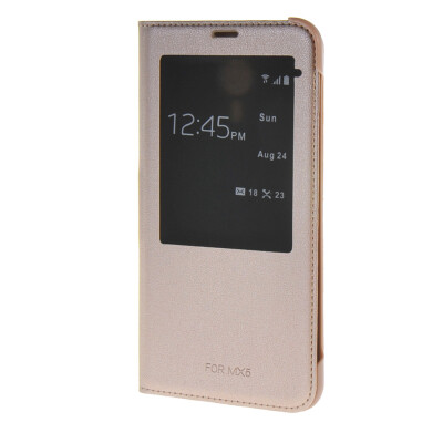 

MOONCASE чехол для MEIZU MX5 (5.5") Ultra Slim View Window Flip Leather Case Cover Gold