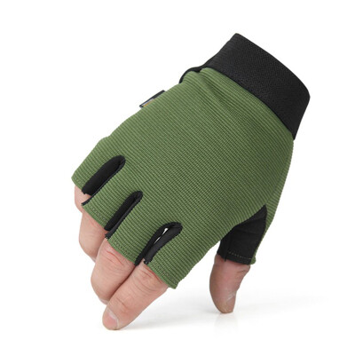 

Men Women Outdoor Sports Mountain Climbing Cycling Half Finger Tactical Gloves