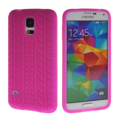 

MOONCASE шин кожа Мягкие гибкие гель ТПУ Оболочка задняя крышка чехол для Samsung Galaxy I9600 S5 ярко-розовый