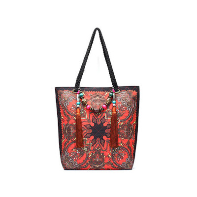 

Brand fashion leather bags women tote ethnic embroidery bags floral handmade embroidered bags high quality women shoulder bag