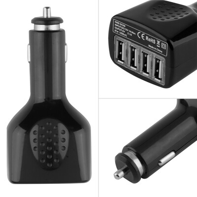 

4-портовый USB Автомобильное зарядное устройство адаптер питания для iPhone 5 6 Samsung Galaxy S5 Примечание 4