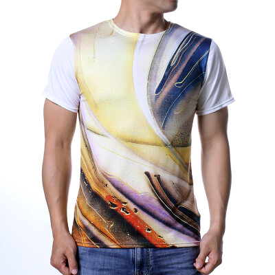 

Men&39s Fashion Casual Pullover Tops Printed Short Sleevs T-shirts