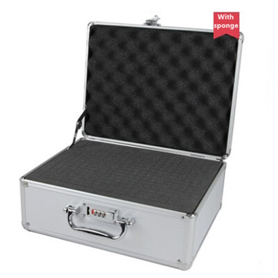 

Aluminum ABS Travel bag Tool case suitcase toolbox File box Impact resistant safety equipment camera with pre-cut foam lining
