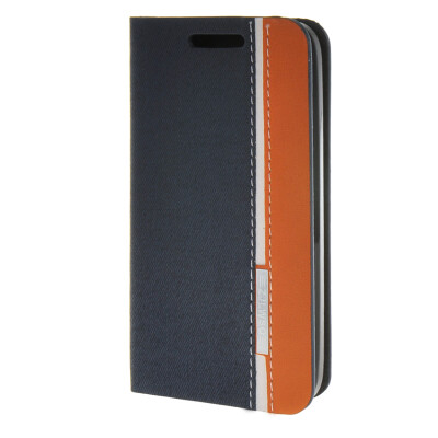 

MOONCASE Case for WIKO Goa Case Minimalist style Leather Card Wallet Flip Slot Bracket Back Cover Sapphire