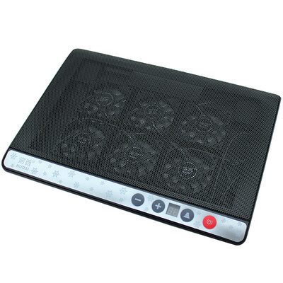 

Nuo Xi NUOXI M6 notebook radiator notebook stand cooling pad computer accessories with adjustable wind speed&bracket 6 fan black 156 inches