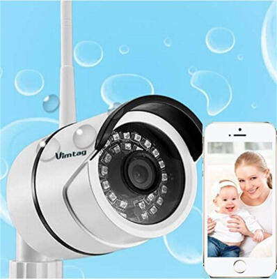 

Vimtag Outdoor Security Outdoor Surveillance,Wireless Wi-Fi, Video Monitoring,Day Night IR-CUT, Motion Detection Push Alerts