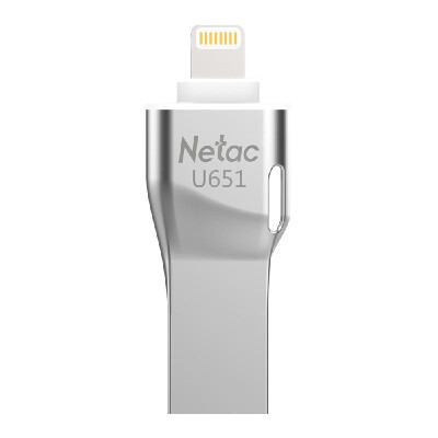 

Netac U651 32G 64G USB30 Dual Interface For IPhoneiPadPC High Speed Mini Flash Drive Memory Stick