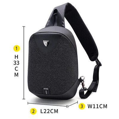 

ARCTIC HUNTER Large Capacity Chest Pack Messenger Bags Mens School Bag Modern Shoulder Bag Unisex Crossbody Bag 2018 spring new