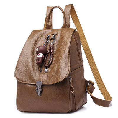 

Weis Soft Leather PU Backpack Female Backpack B-NVBM6907