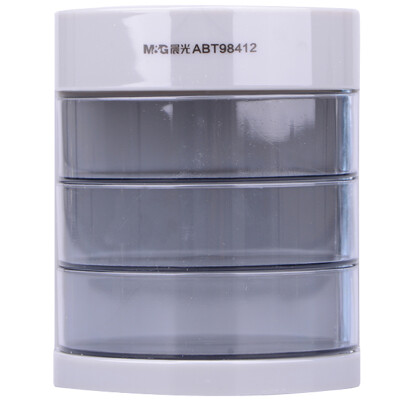 

Morning ( & G) ABT98412 three-tier multi-function combination of rotating pen holder storage box color random