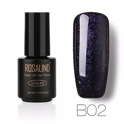 

ROSALIND Gel 1S 7mlL Chameleon Color B01-12 UV LED Glitter Gel Nail Polish Nail Art Chameleon Shimmer Permanent gel lacquer