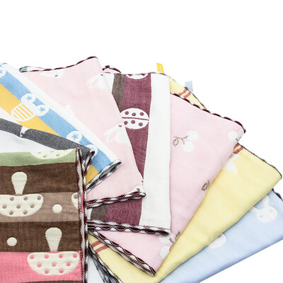 

Wisdom Jiaer German brand infant child towel wash towel easy to dry pure cotton gauze soft absorbent comfort 4825cm two