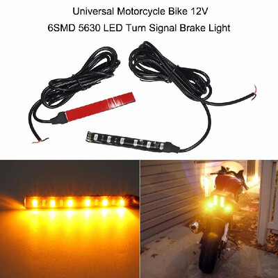 

Universal Motorcycle Bike 12V 6SMD 5630 LED Turn Signal Brake Light2 PackRed Light