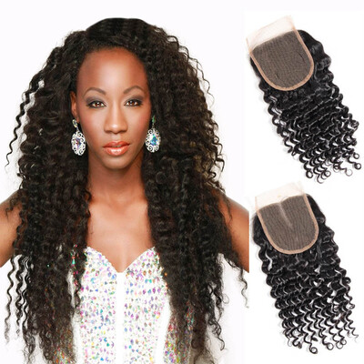 

WYF Malaysian Virgin Hair Curly Wave 3 Bundles with Closure 100 Unprocessed Human Hair