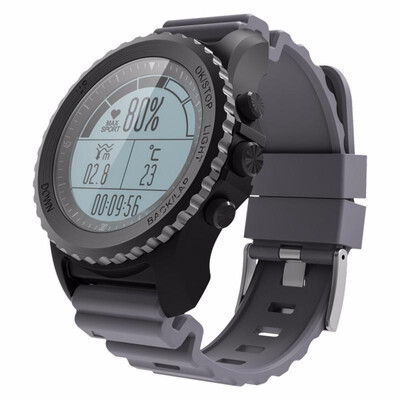 

S968 GPS Sports Smart Watch IP68 Waterproof Sleep Heart Rate Monitor Sedentary Reminder Barometer Thermometer Altimeter