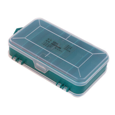 

2018 New Transparent Double Layer 13 Grid Tool Box PP Plastic Impact Resistance Screw Parts Storage Box Container Tool box