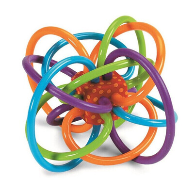 

0-12 Months Baby Toy Baby Ball Toy Rattles Develop Baby Intelligence Baby Toys Plastic Hand Bell Rattle WJ266