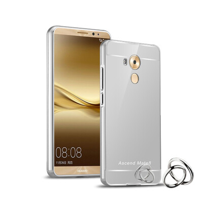 

MOONCASE Plating Metal Frame Edge Mirror Back Protective Shell 2 in 1 Thin Case Cover for Huawei Mate 8 6.0