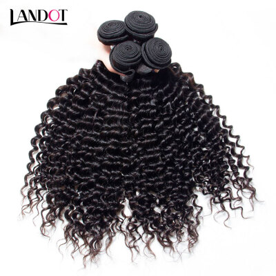 

8A Indian Curly Virgin Hair Natural Black Color 100 Human Hair Weaves 4 Bundles Lot Indian Deep Jerry Curly Remy Hair Extensions