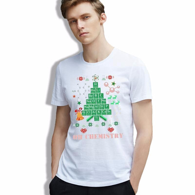

men Shirt Homme Lovely Christmas Tree Letter Retro clothes Snow Elegant Graphics Short Sleeve 100 Cotton T-shirt